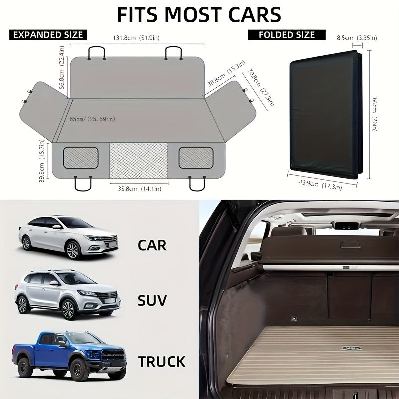 Spacious Waterproof Dog Travel Bed Mat for SUVs and Trucks - Revitalize Mind Body