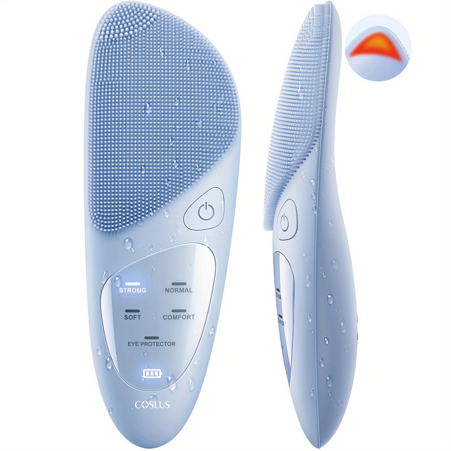 COSLUS Facial Cleansing Brush Silicone Face Scrubber