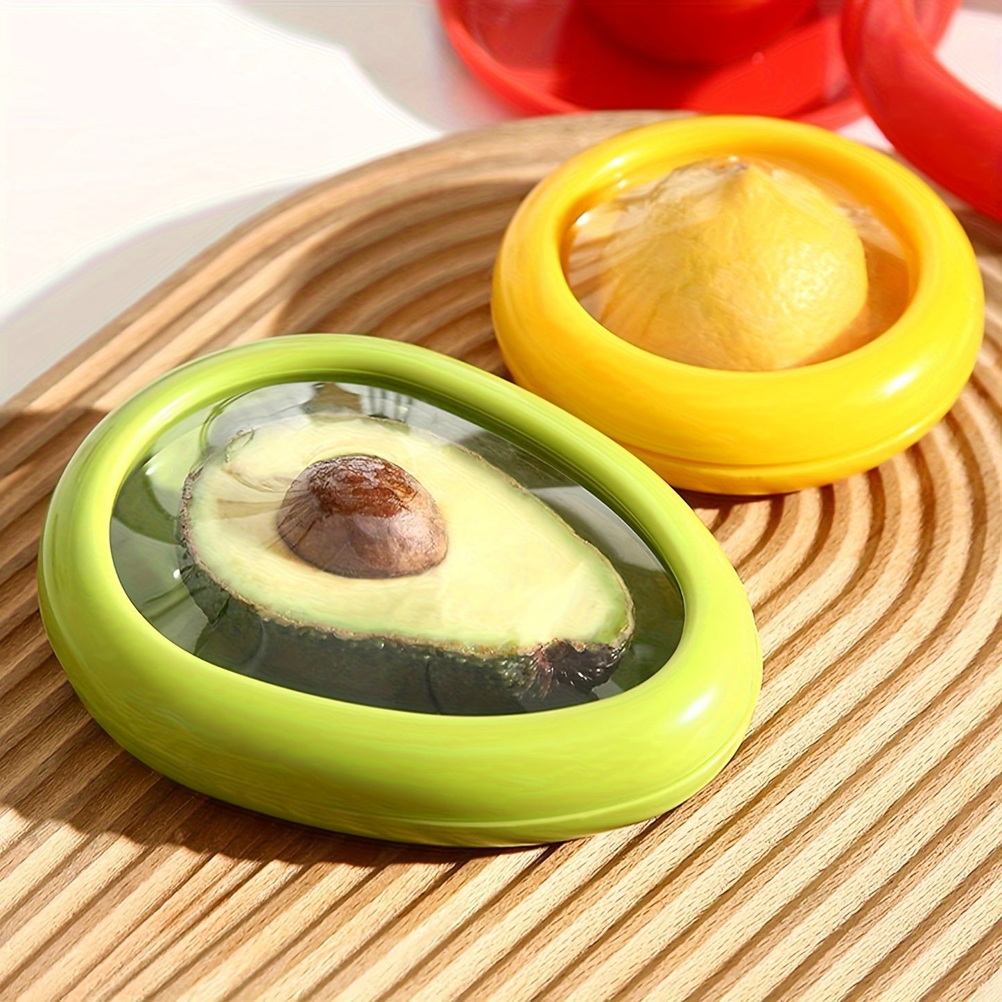 LDQ Silicone Fruit Storage Box 4Pack Airtight Containers