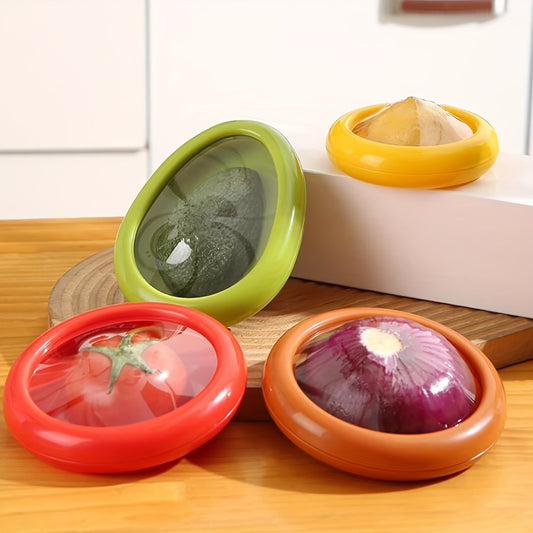 LDQ Silicone Fruit Storage Box 4Pack Airtight Containers