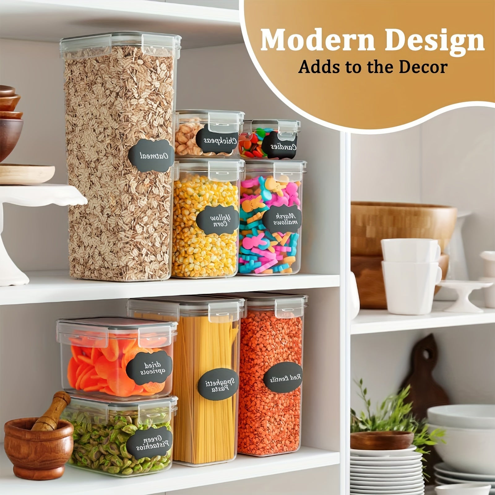 84-Pack Airtight Food Storage Containers Set - BPA-Free, Leak-Proof, Stackable, and Space-Saving Kitchen Organizers with 42 Lids and 42 Boxes, Includes Spoon, Labels, and Pen for Easy Meal Prep and Pantry Organization - Revitalize Mind Body