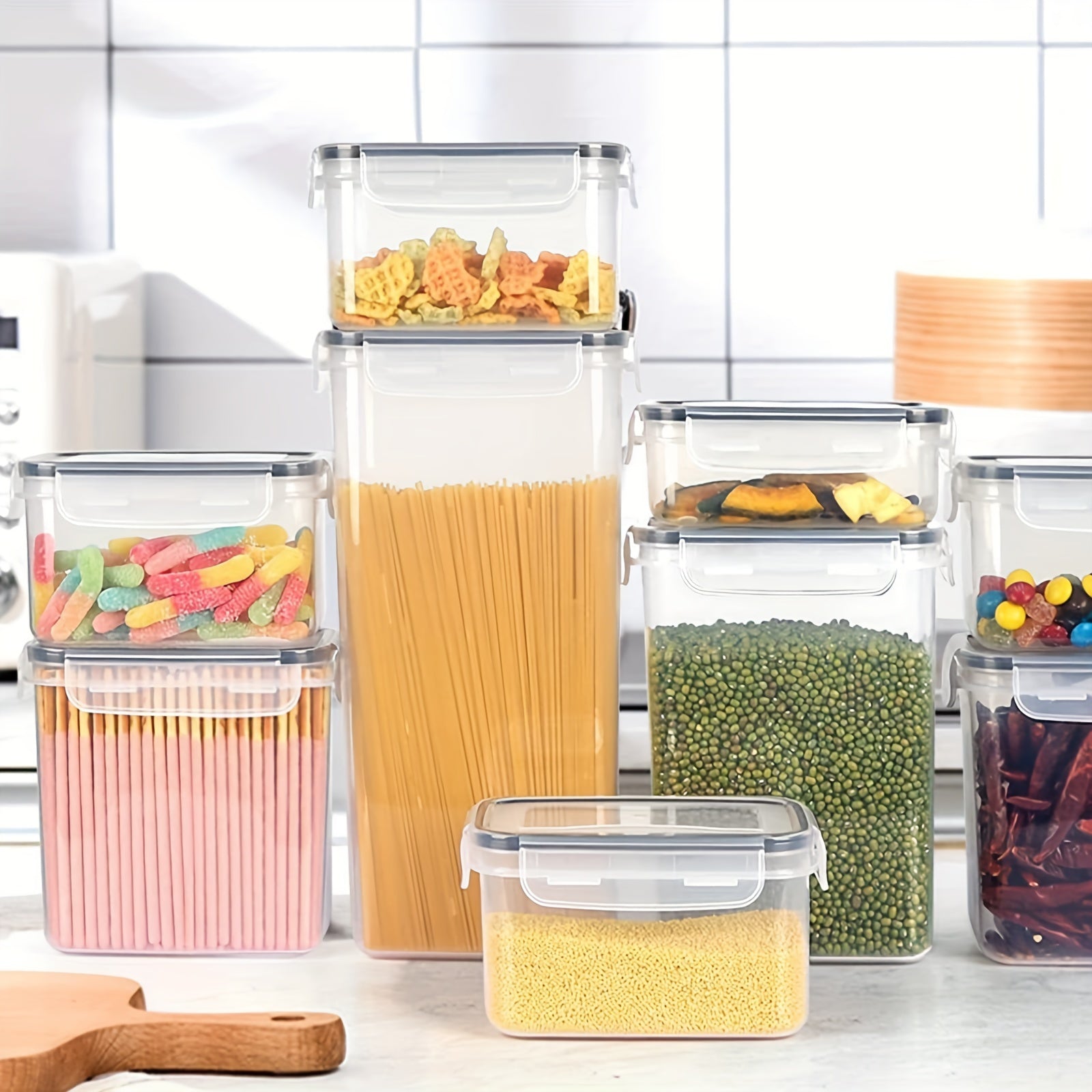 84-Pack Airtight Food Storage Containers Set - BPA-Free, Leak-Proof, Stackable, and Space-Saving Kitchen Organizers with 42 Lids and 42 Boxes, Includes Spoon, Labels, and Pen for Easy Meal Prep and Pantry Organization - Revitalize Mind Body
