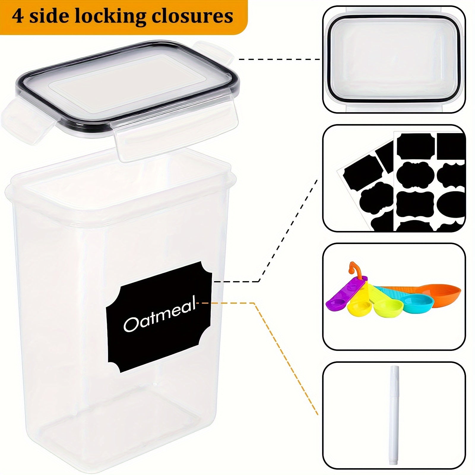 84-Pack Airtight Food Storage Containers Set - BPA-Free, Leak-Proof, Stackable, and Space-Saving Kitchen Organizers with 42 Lids and 42 Boxes, Includes Spoon, Labels, and Pen for Easy Meal Prep and Pantry Organization - Revitalize Mind Body