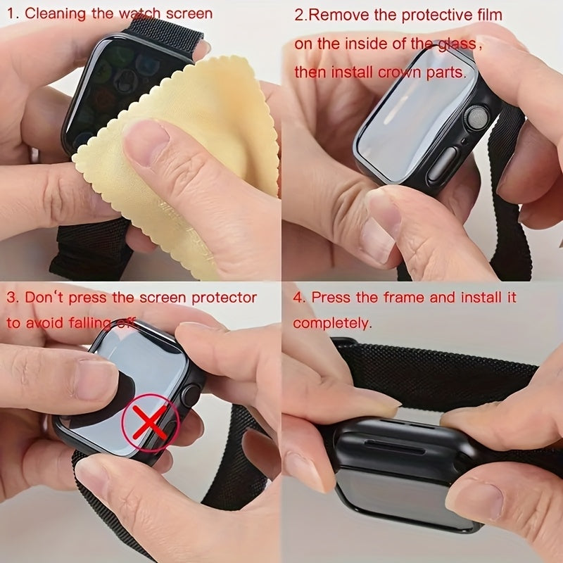 Apple Watch Strap Kit With Screen Protectors And Cases