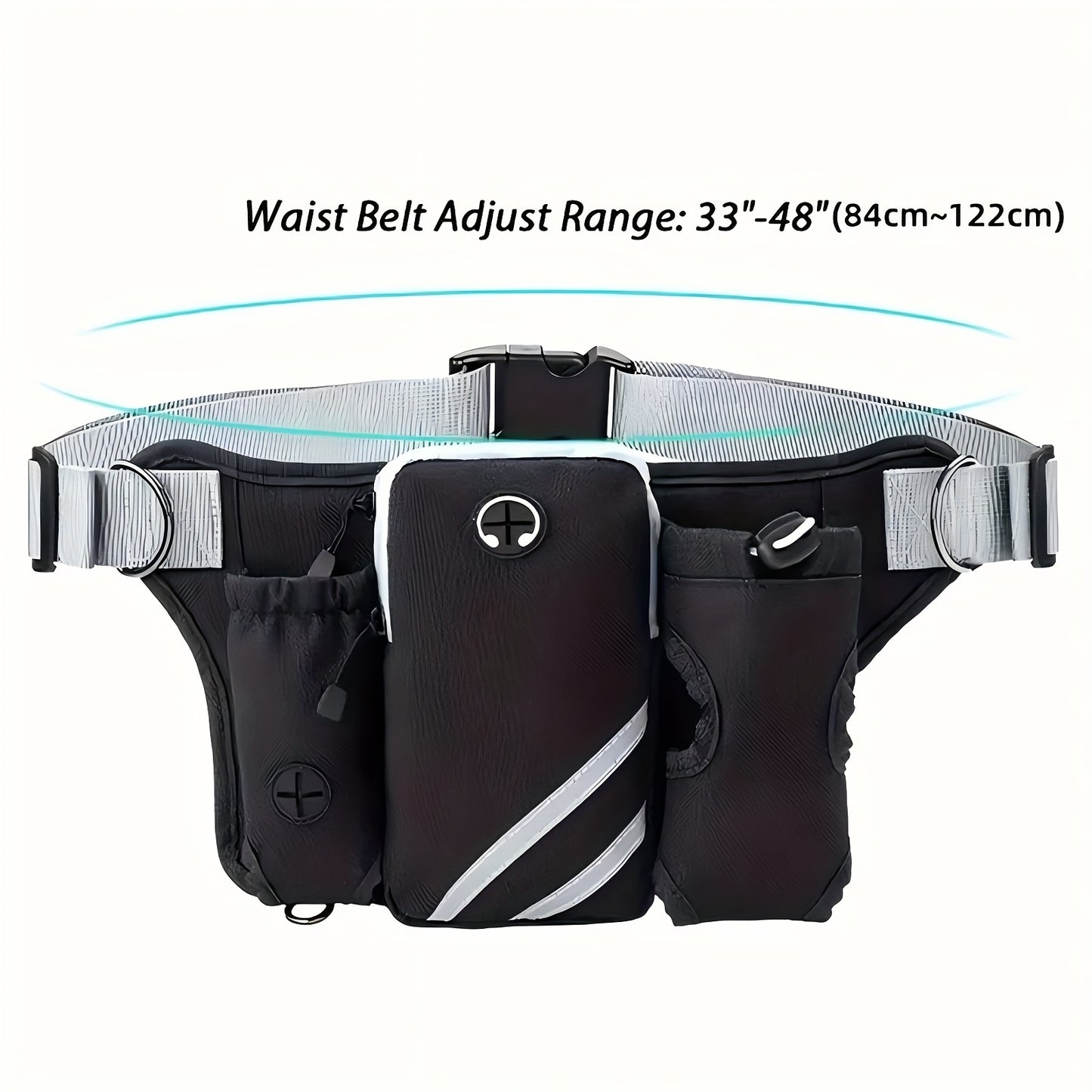 Extendable Hands Free Dog Leash Set With Waist Pack