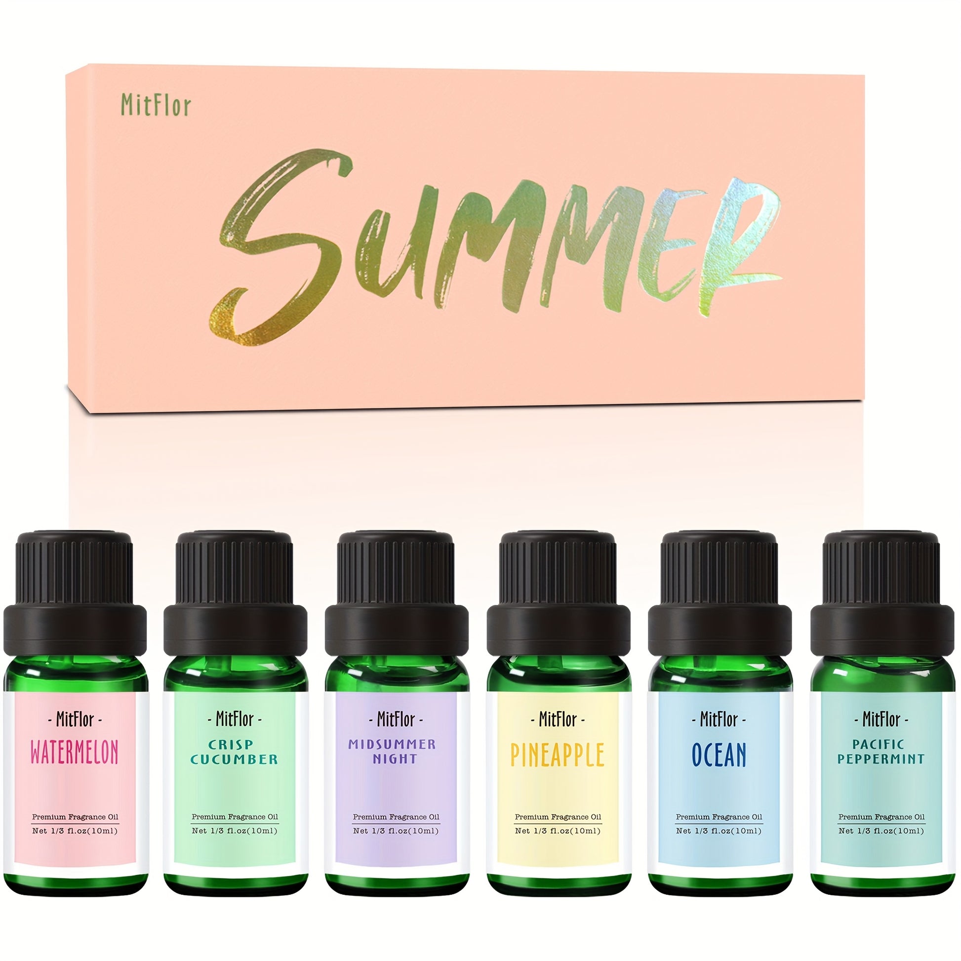 MITFLOR Summer Fragrance Oils Set For Diffusers And Candles - Revitalize Mind Body
