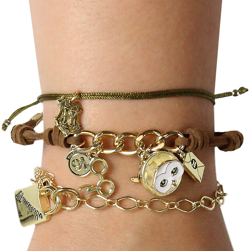Harry Potter Multi Charm Bracelet Set 3 Piece Arm Party