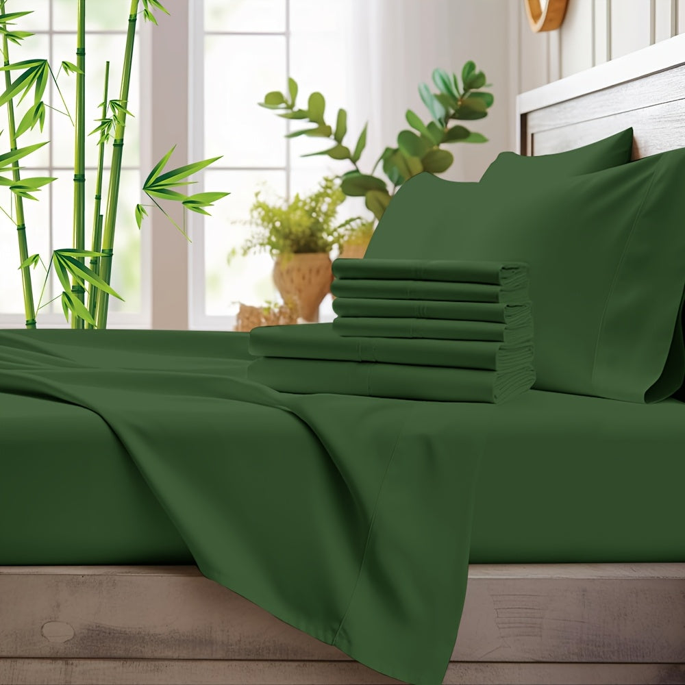 Cooling Bamboo Bed Sheet Set 2000TC Ultra Soft All Season