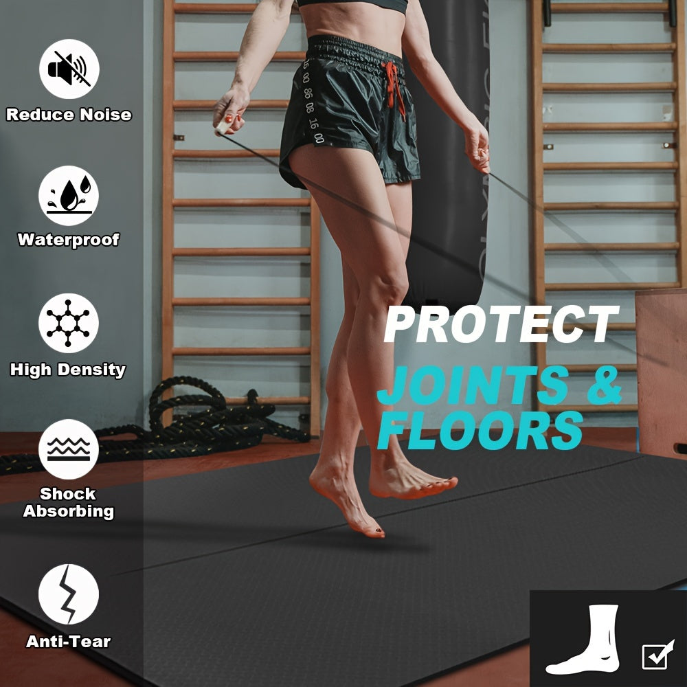 Double-Sided Non-Slip TPE Yoga Mat With Alignment Line
