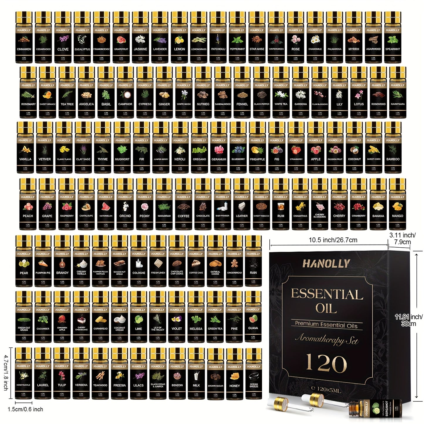 Essential Oils Versatile Gift Set for Diffusers and Candles