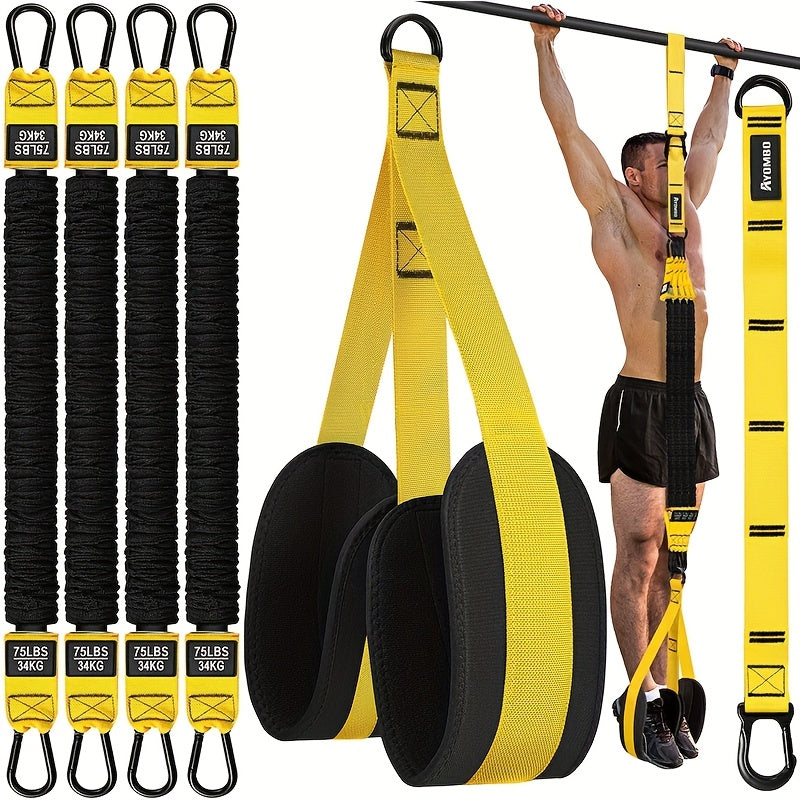 Heavy Duty Pull Up Bands 300lb Resistance Latex Gym Set