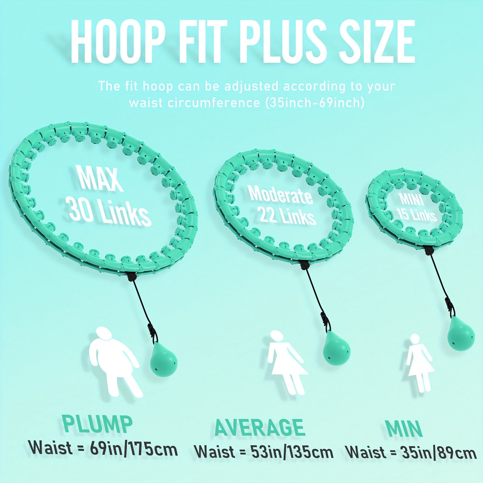 JKSHMYT Weighted Pilates Ring With 30 Detachable Links For Training - Revitalize Mind Body