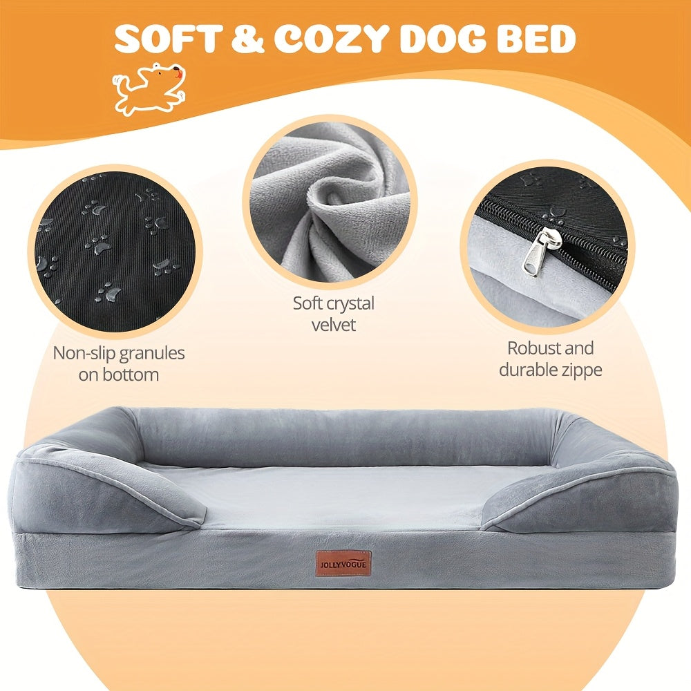SASTTIE Dog Bed With Detachable Washable Cover And Foam - Revitalize Mind Body