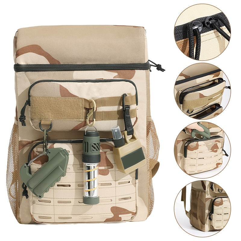 Large Capacity Durable Oxford Cloth High Quality Backpack, Portable Leakproof High Quality Lunch Backpack, Insulated Cooler Backpack with Adjustable Shoulder Straps, Suitable for School, Camping, Picnic And Beach, Durable Fab - Revitalize Mind Body