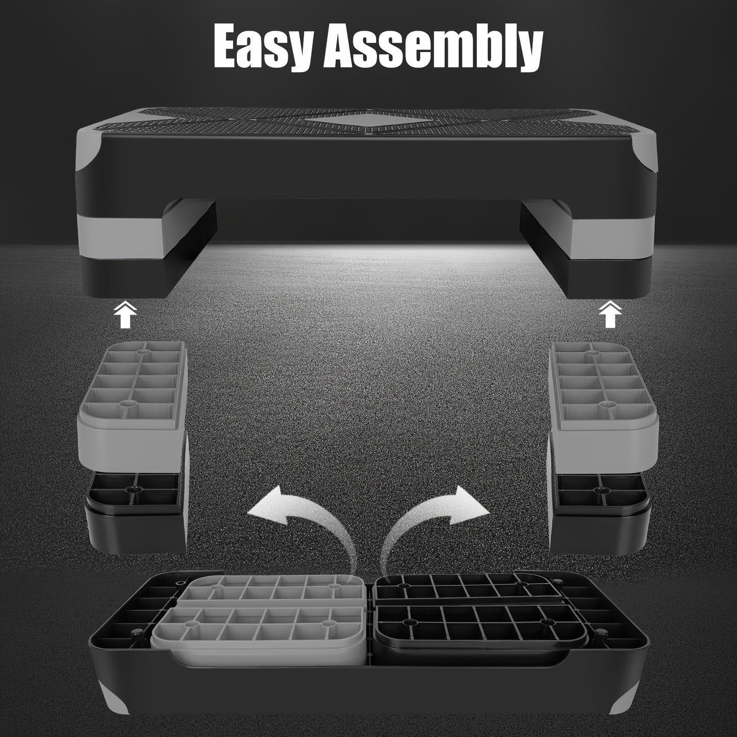 Adjustable Aerobic Stepper Platform for Home Workouts and Fitness Enthusiasts - Revitalize Mind Body
