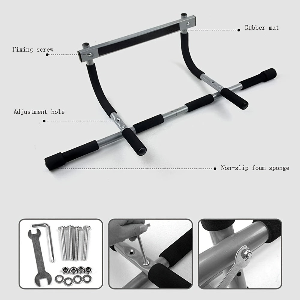 IDEALFORCE Heavy Duty Pull Up Bar For Doorway Home Gym