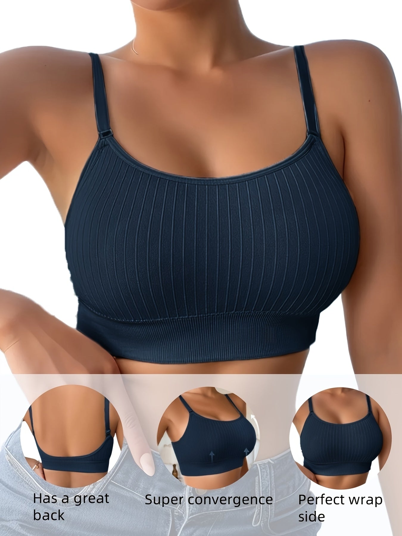 Seamless Sports Bras Six Pack Breathable Wireless Yoga Activewear - Revitalize Mind Body