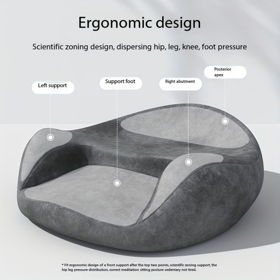 Ergonomic Meditation Cushion With Memory Foam Core Pro