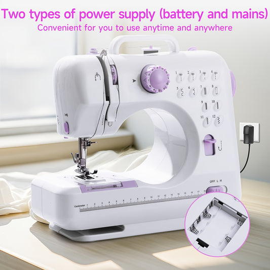 Lovewe Portable Electric Sewing Machine 12 Stitch Patterns