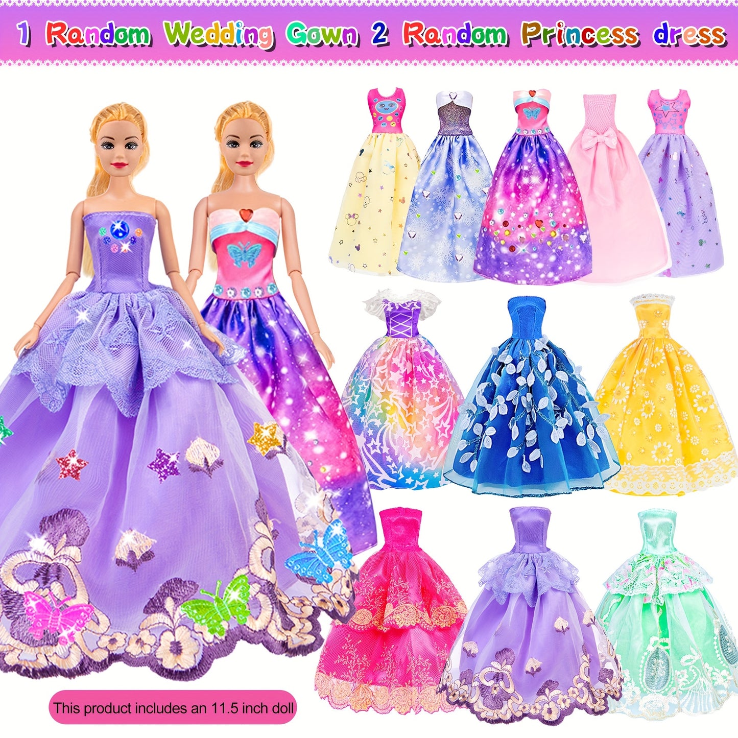 EBUDDY Fashion Doll Closet Set With Dress Up Accessories