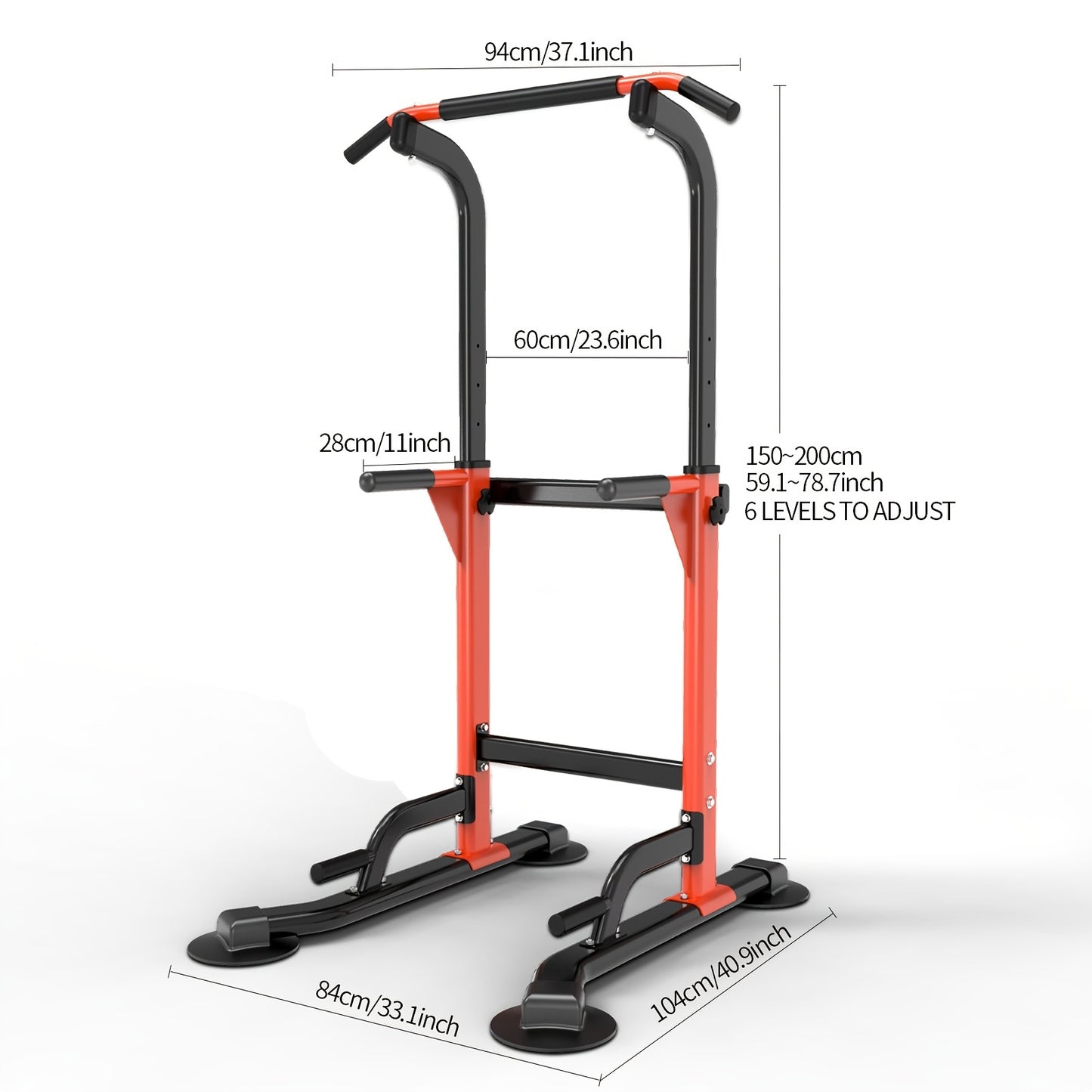 Wall Mount Multigym Station With Dip And Push Up Bars - Revitalize Mind Body