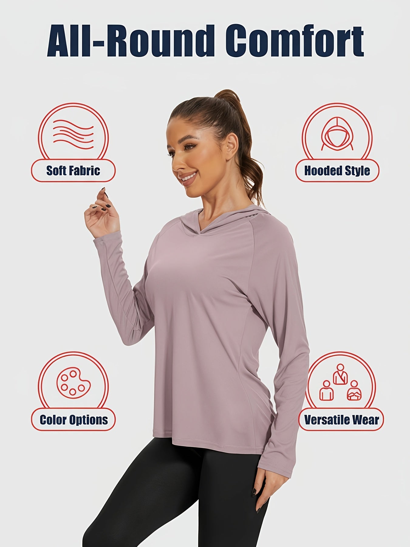 Women's Quick Dry Hoodie Set Lightweight Breathable All Season