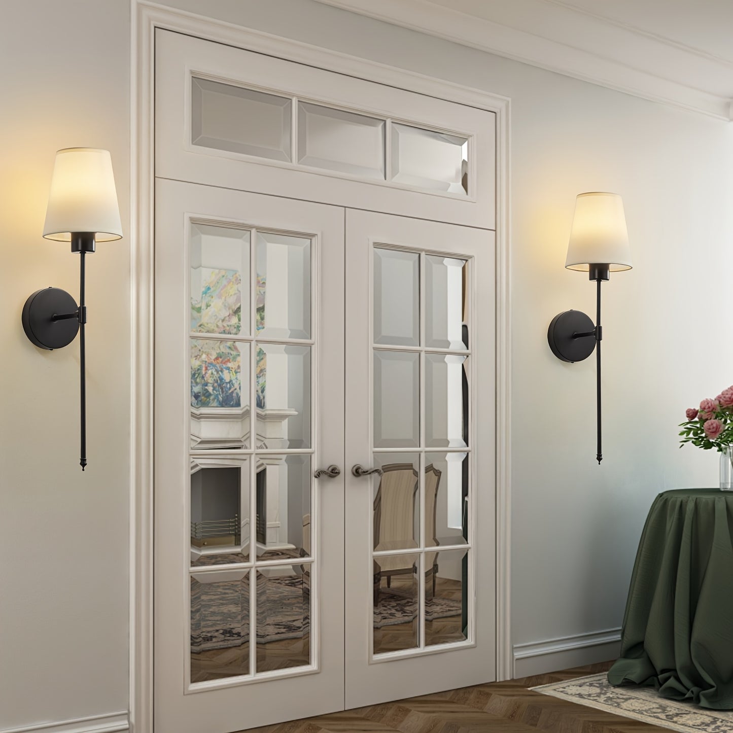 Rechargeable RGB Wall Light with Remote Dimmable LEDs