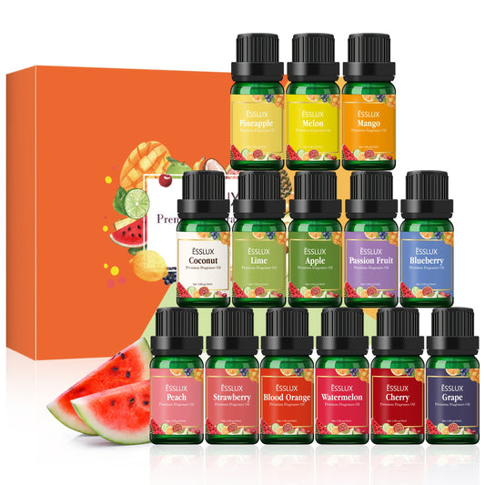 ESSLUX Fruity Fragrance Oil Set for Candles and Diffusers