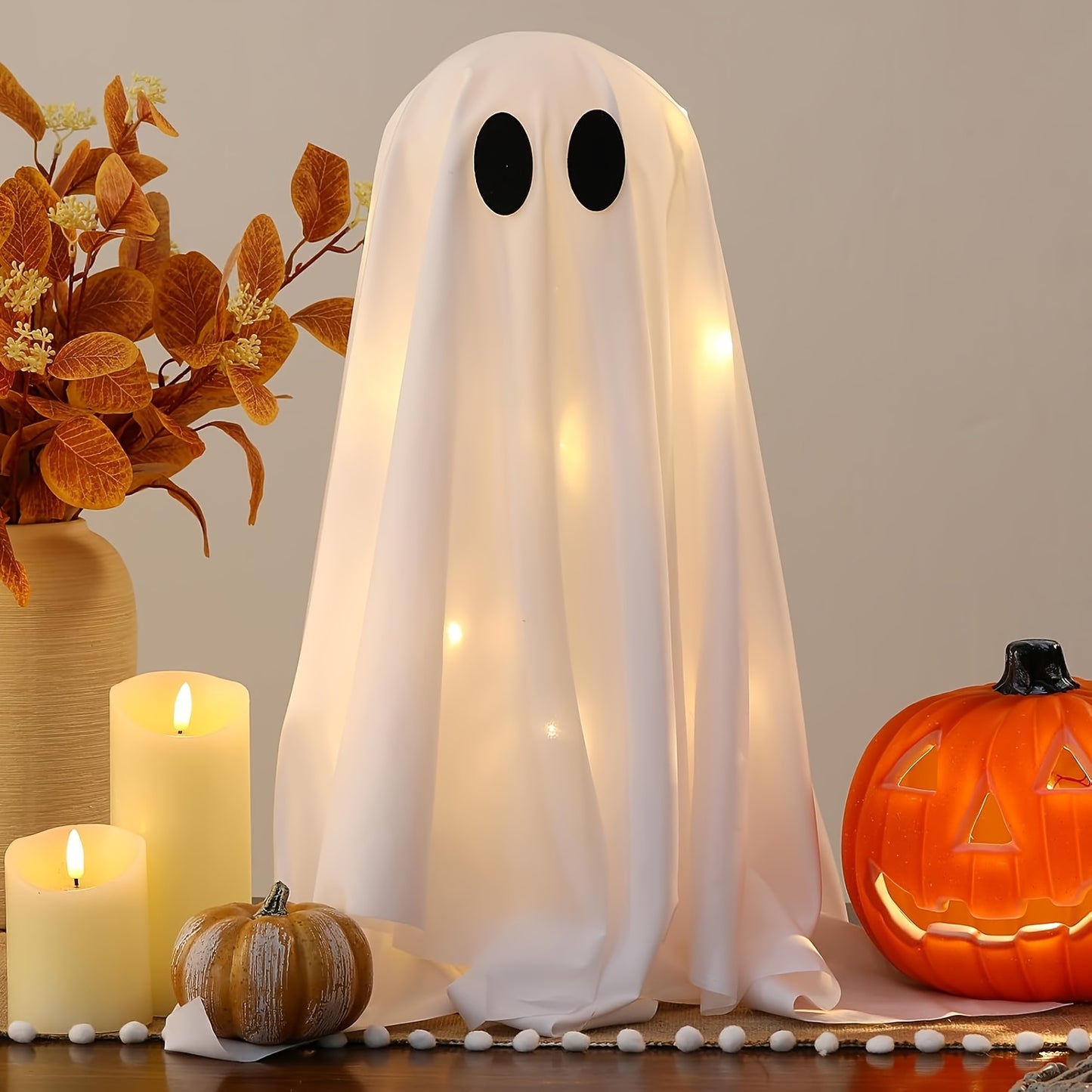 CYSKXYI Light Up Halloween Ghosts Decoration Set of 2