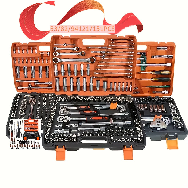 Chrome Vanadium Socket Set With Ratchet Handles And Extensions - Revitalize Mind Body