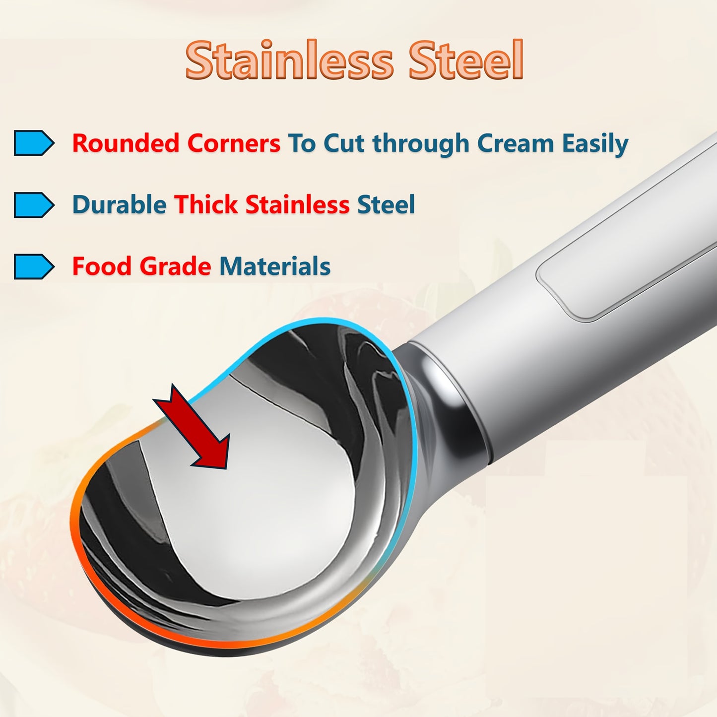 Handheld Electric Heated Ice Cream Scoop With Rechargeable Battery - Revitalize Mind Body