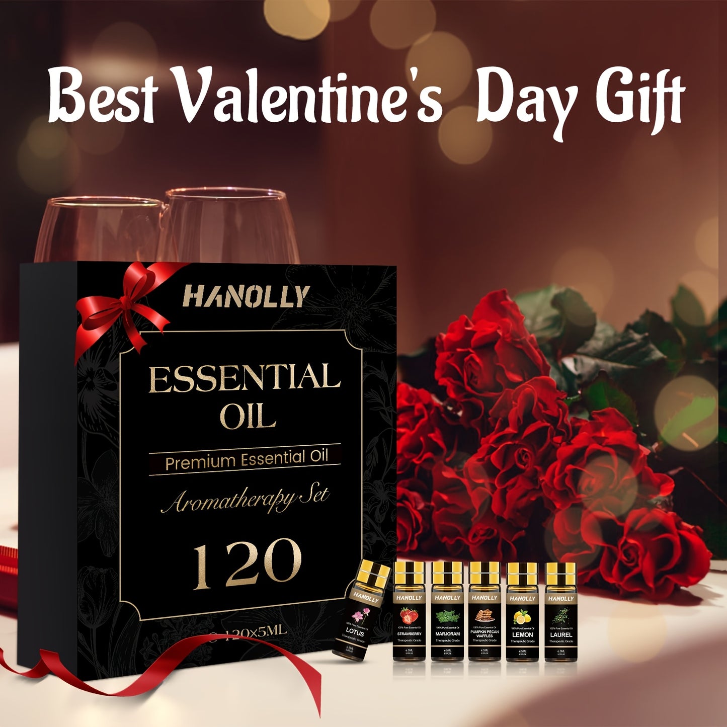 Essential Oils Versatile Gift Set for Diffusers and Candles