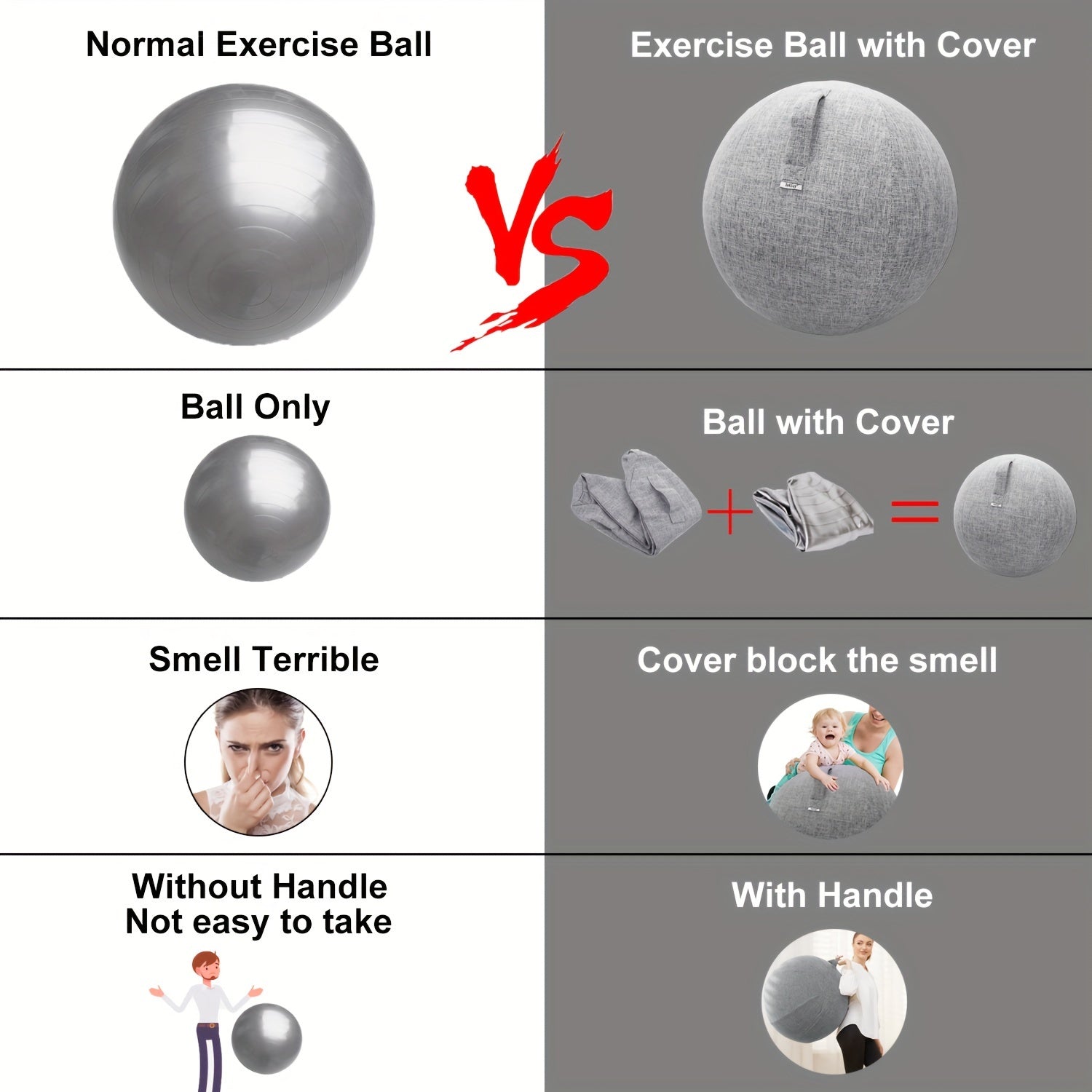 TOKSAY Balance Ball Chair For Home Office Posture Support - Revitalize Mind Body