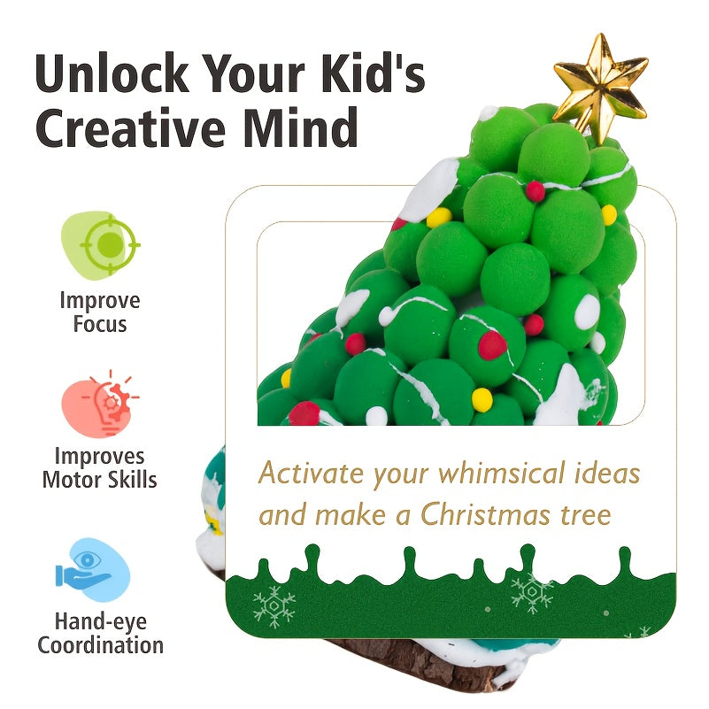 Christmas Tree DIY Craft Set Handmade Gift Box For Kids