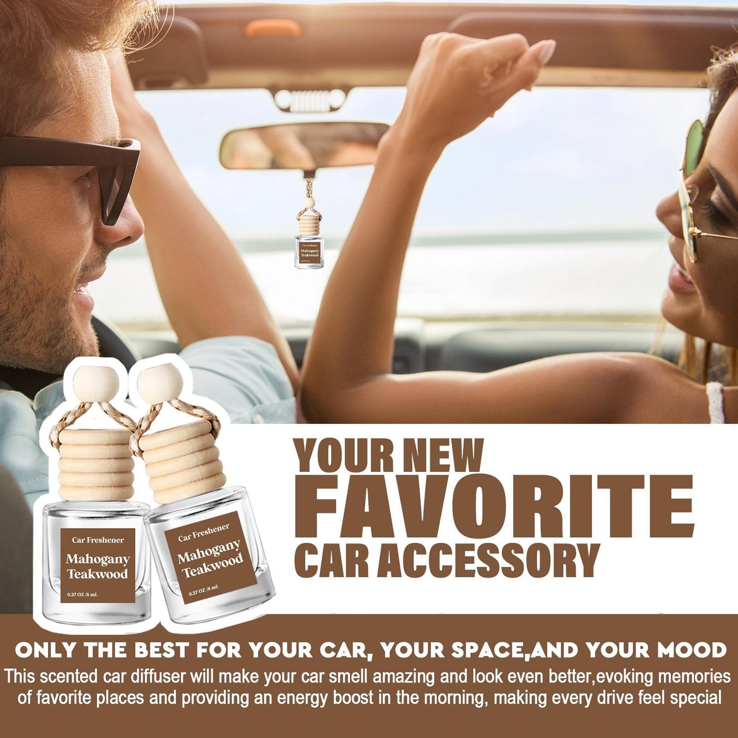 Hoogalife 4 Combo Car Air Fresheners Hanging Diffuser