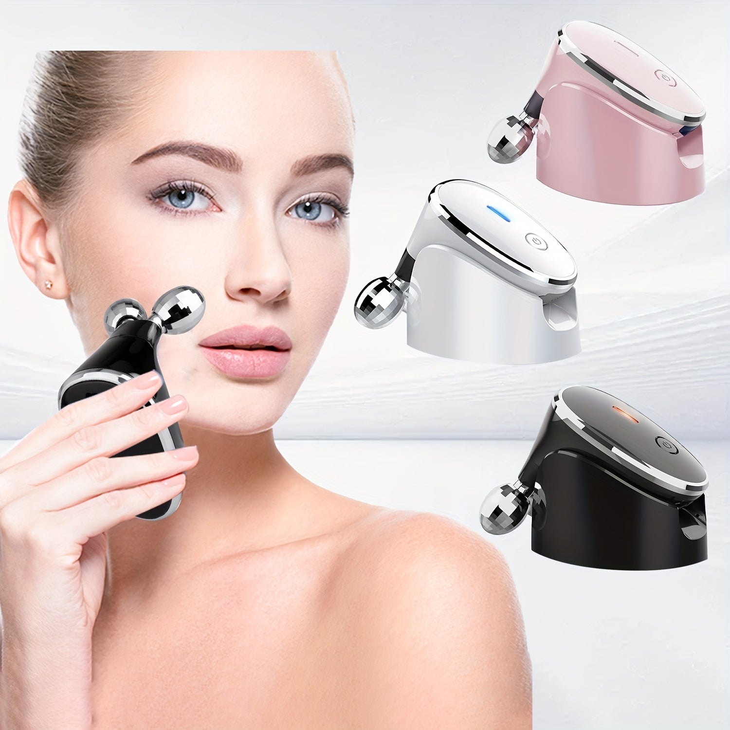 4 In 1 Exquisite Facial Massage Instrument, Small And Easy To Carry, Usb Charging, A Gift For Girls, A Necessary Gift For Wives And Girlfriends - Revitalize Mind Body