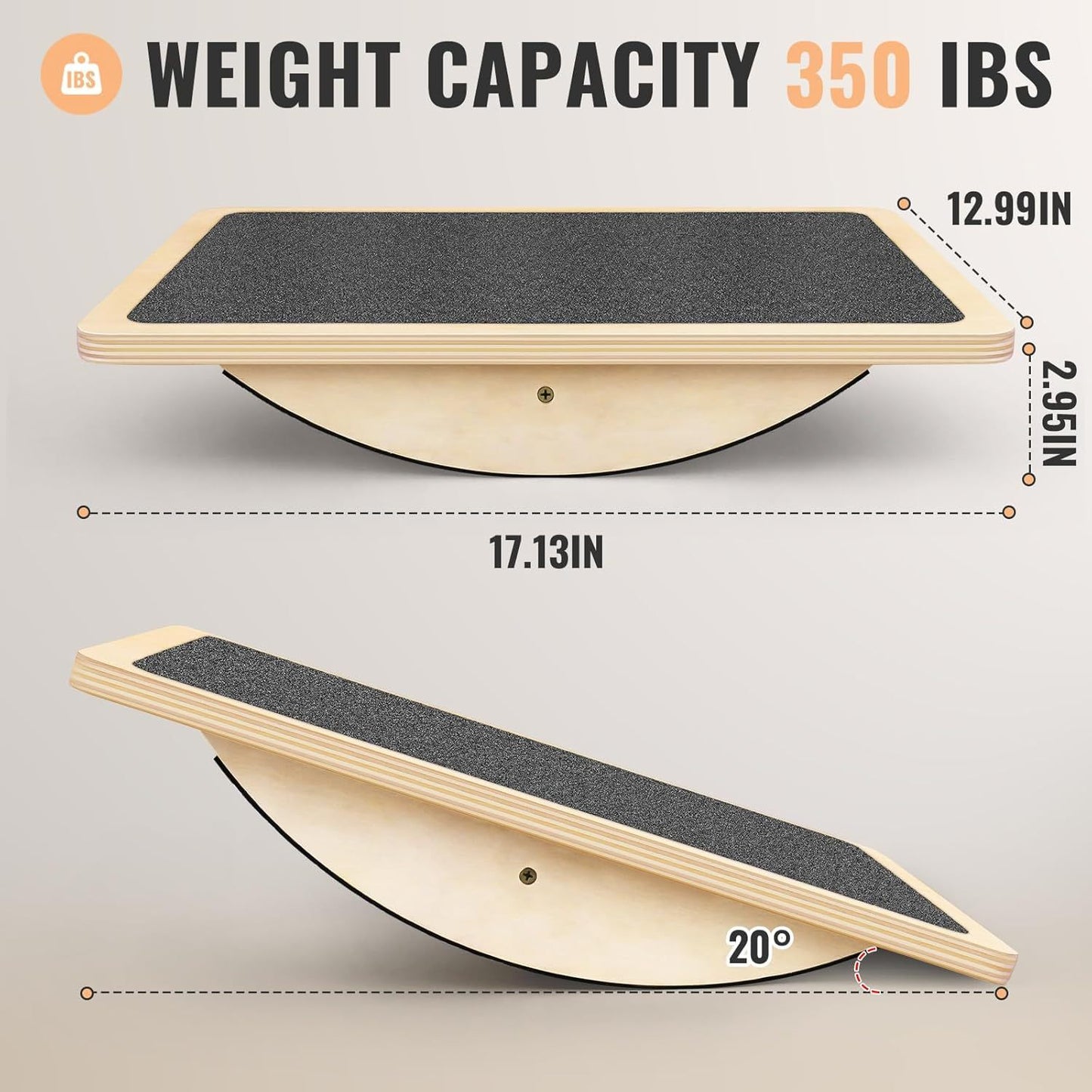 Balance Board Professional Wobble Board For Adults Core Strength - Revitalize Mind Body