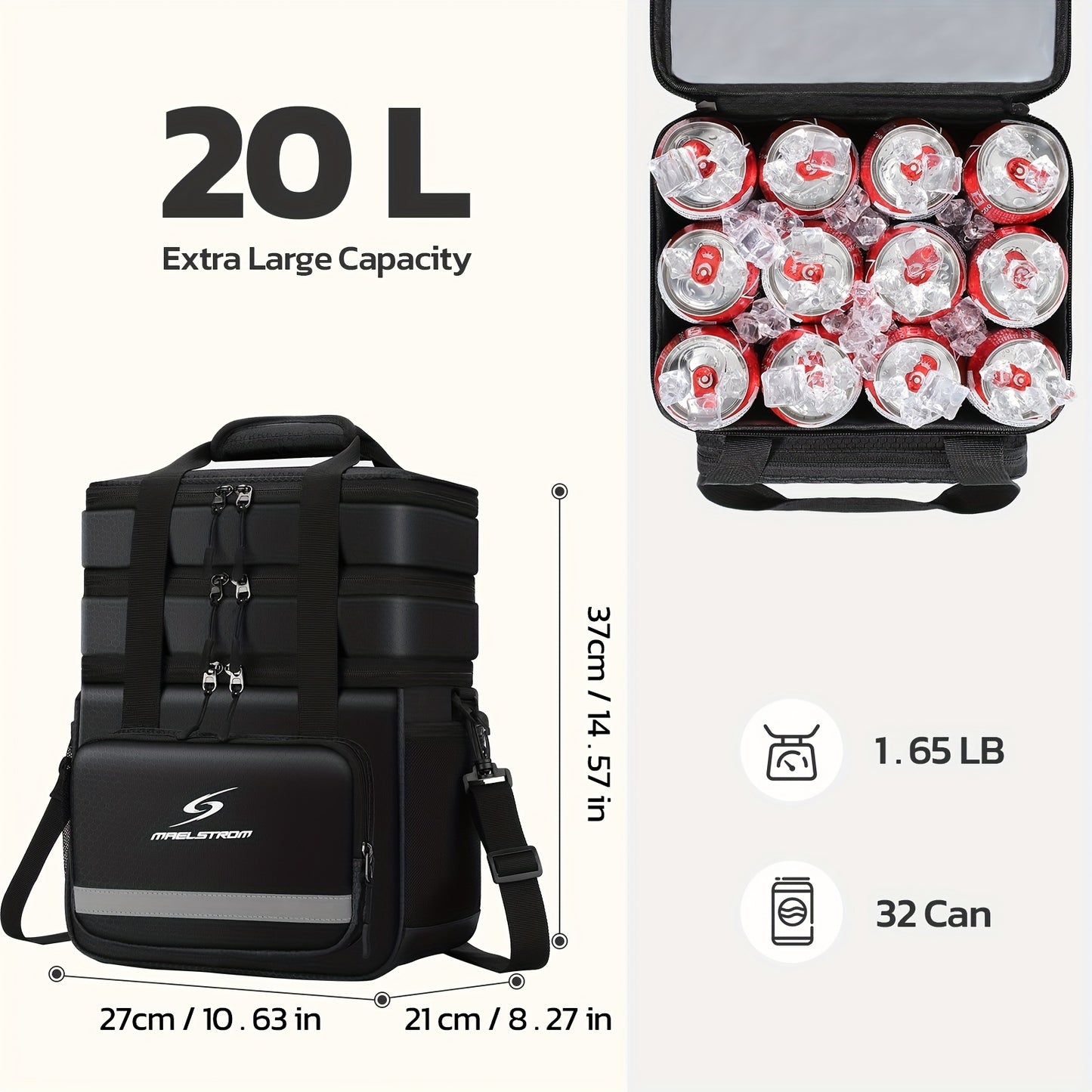Insulated Leakproof Lunch Cooler Bag for Office and Picnics - Revitalize Mind Body