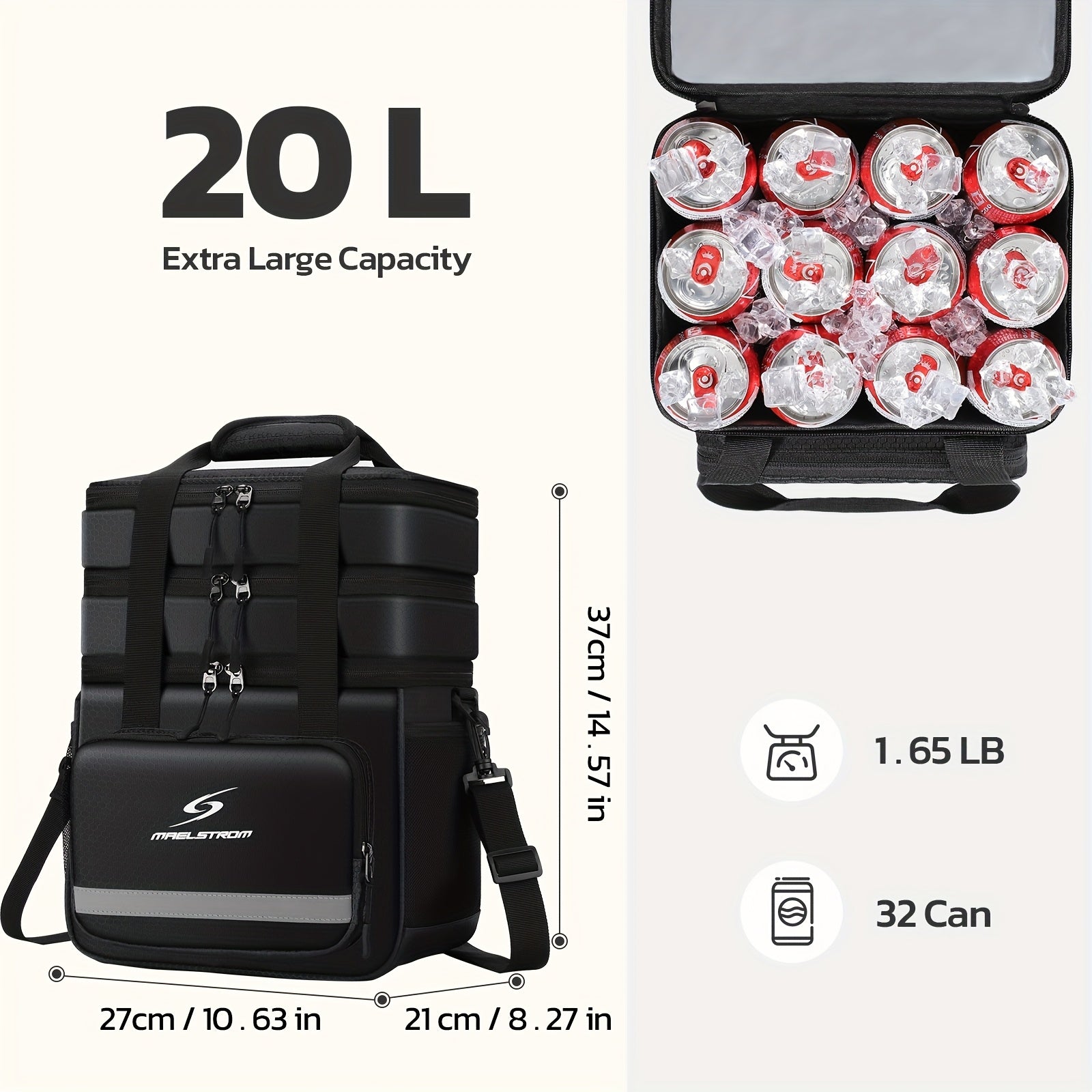 Insulated Leakproof Lunch Cooler Bag for Office and Picnics - Revitalize Mind Body