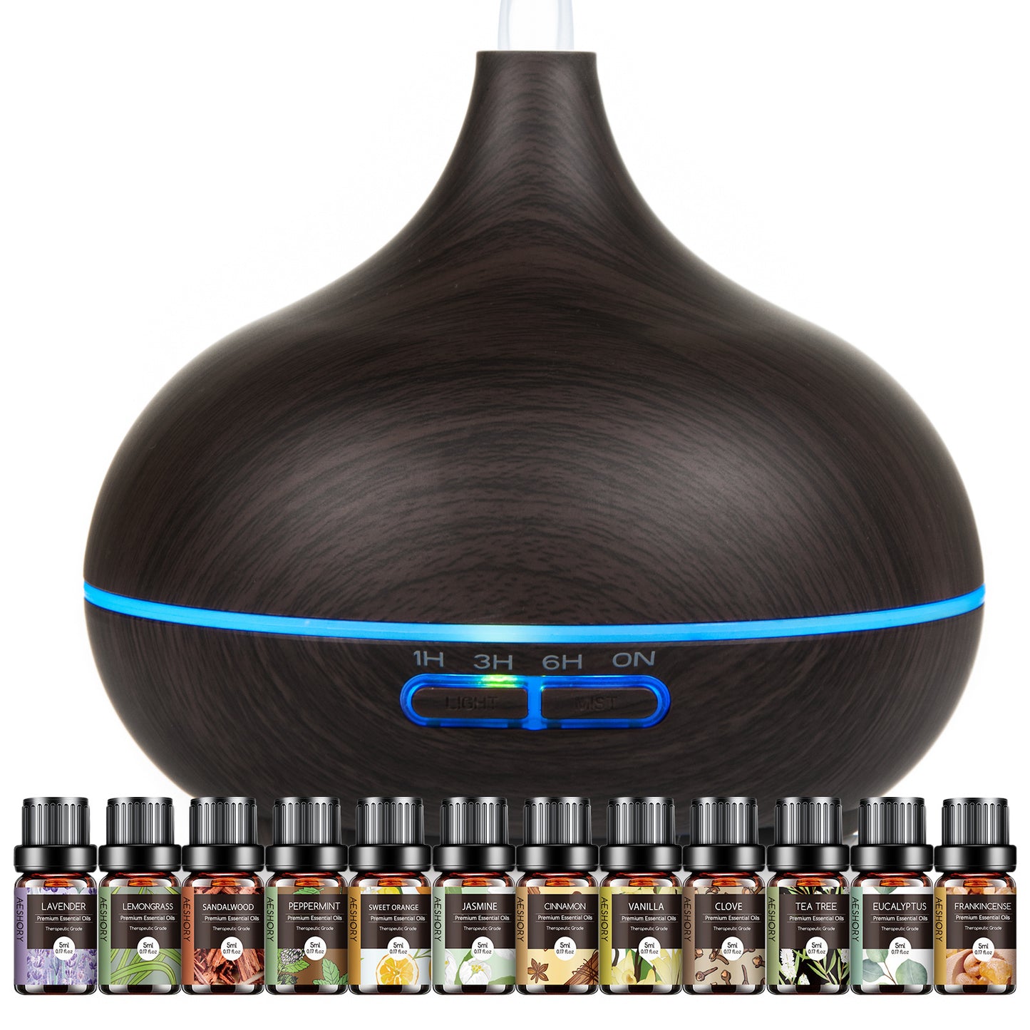 TOTATUIT Essential Oil Diffuser with Remote Control and Oils