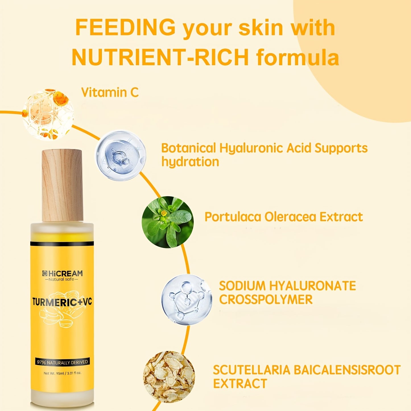 MASKISSE Vitamin C Turmeric 4Piece Skin Care Set Hydrating - Revitalize Mind Body