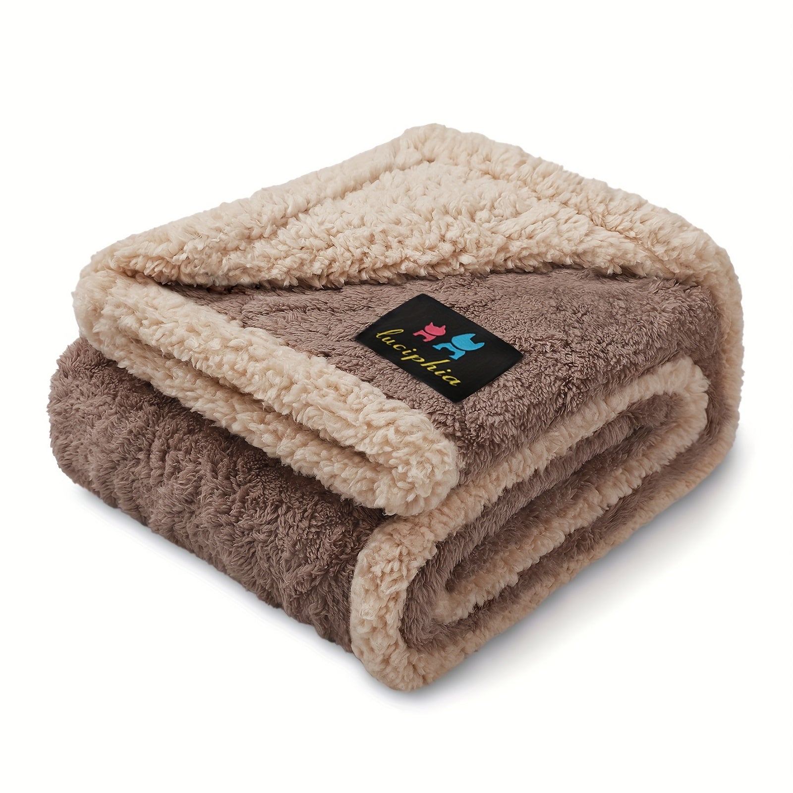 Liquid Pee Proof Pet Blanket With Reversible Sherpa Fleece - Revitalize Mind Body