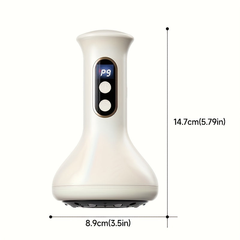 USB Rechargeable Electric Gua Sha And Cupping Device with 9 Adjustable Intensity Levels And a Heated Base, Featuring Sliding Steel Balls, Suitable for Home Massage on The Back, Arms, Legs, And Full Body Cupping Massage, an Id - Revitalize Mind Body