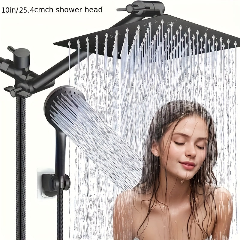 High Pressure Rainfall Shower Head With Adjustable Handheld