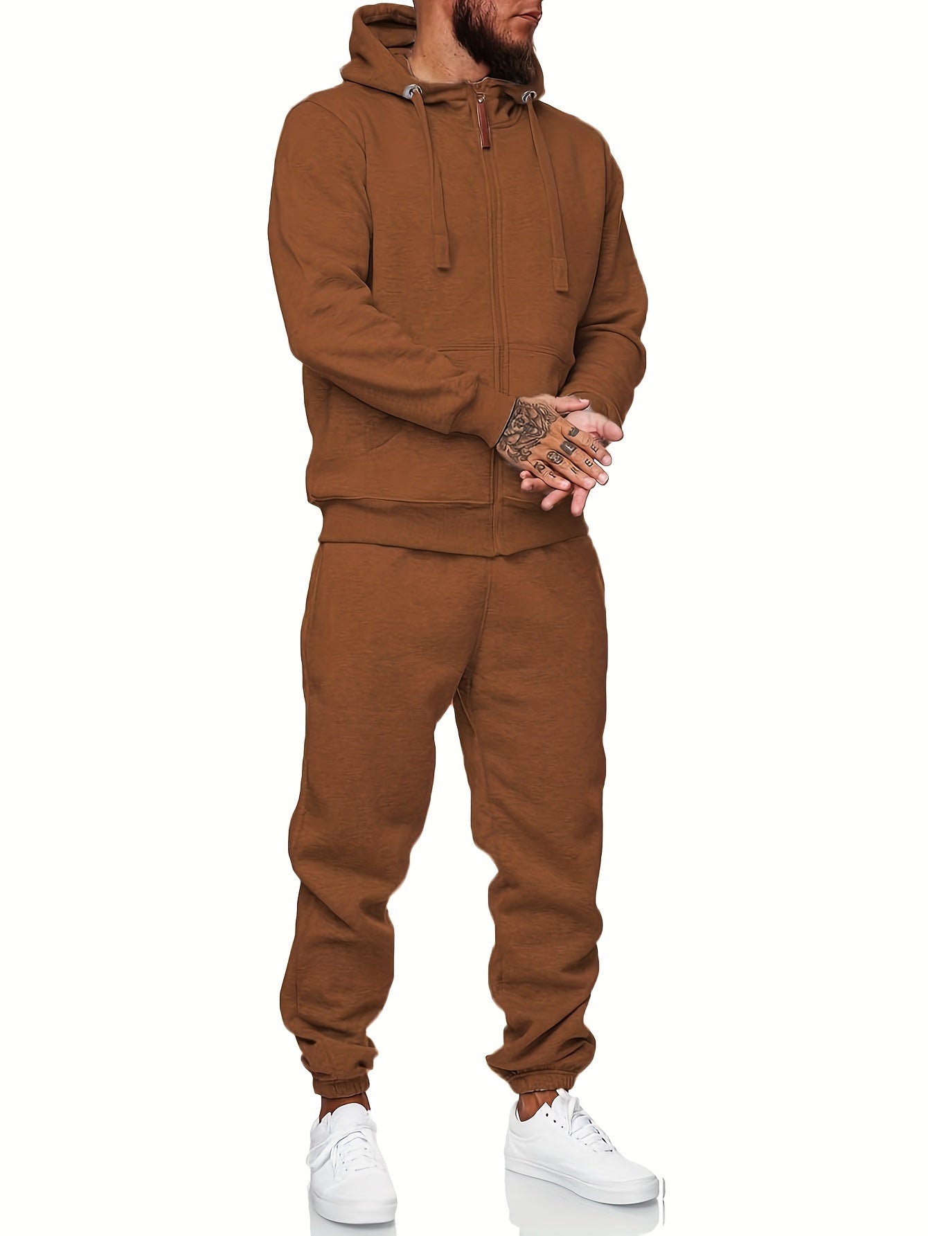 Sweatsuits For Men 2pcs Sets Men'S Tracksuit Set Leisure Suits Sweat Jackets Athletic Jogging Suits Casual Outfits - Revitalize Mind Body