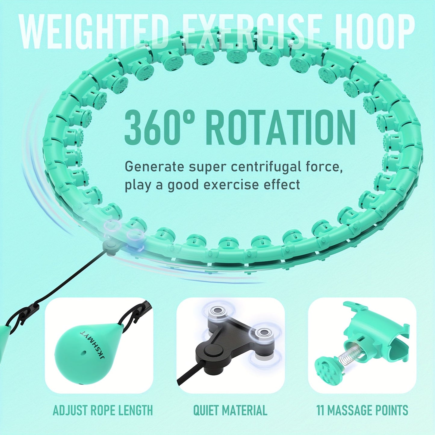 JKSHMYT Weighted Pilates Ring With 30 Detachable Links For Training - Revitalize Mind Body