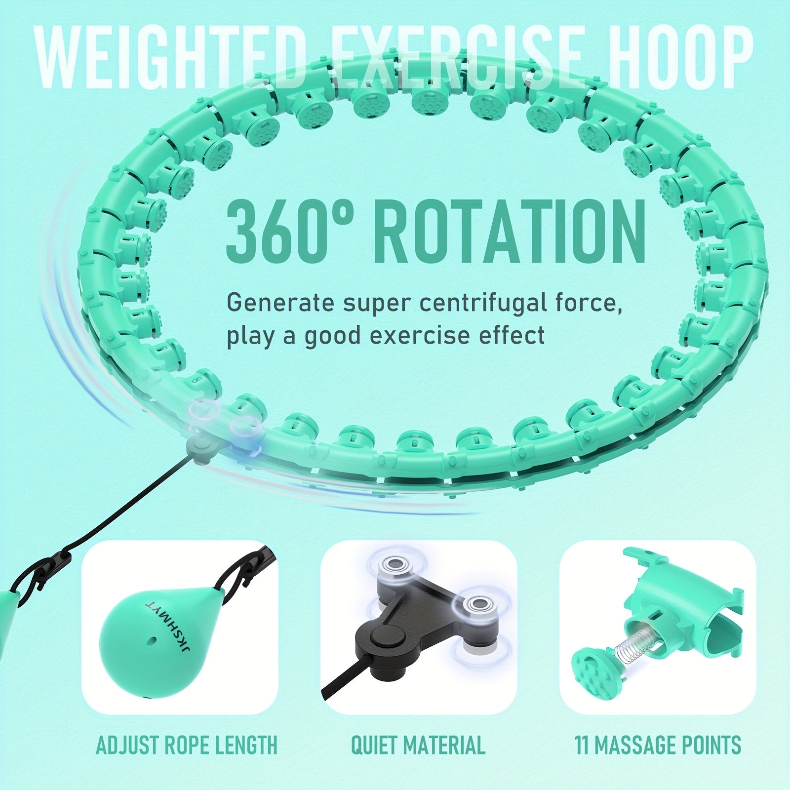 JKSHMYT Weighted Pilates Ring With 30 Detachable Links For Training - Revitalize Mind Body
