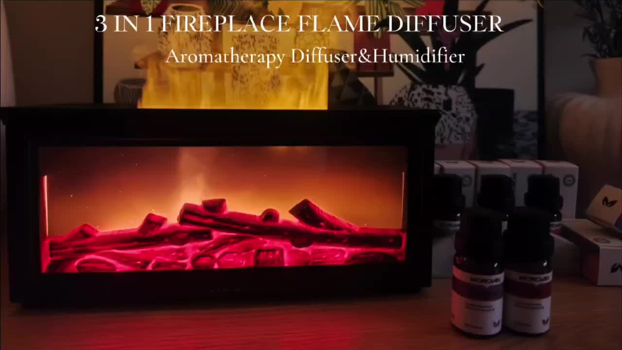 Morovan 4 In 1 Fireplace Flame Diffuser And Humidifier