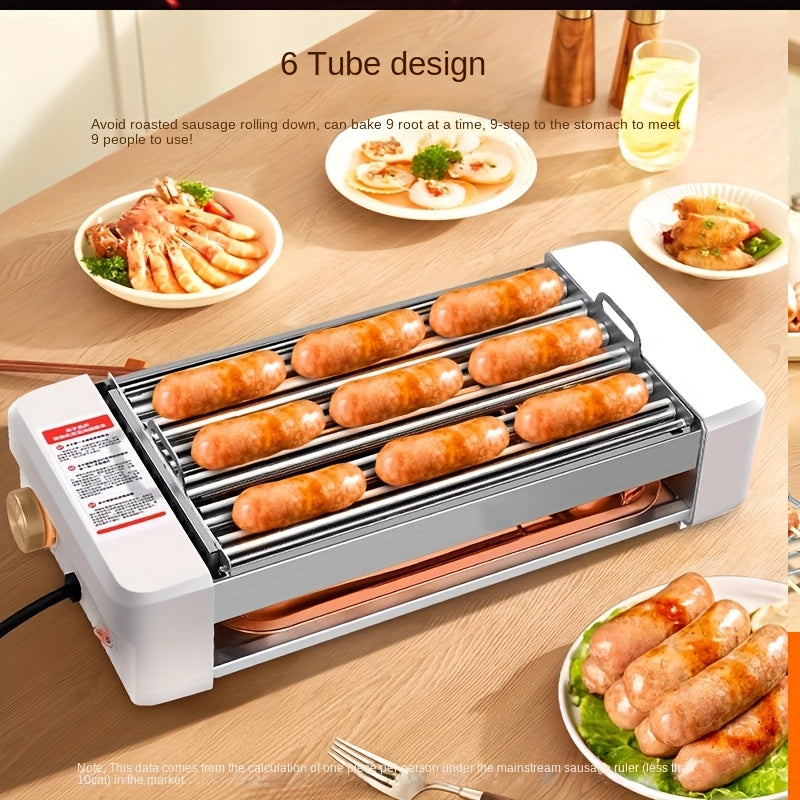 Non-Stick 4-In-1 Sausage Grill With Silicone Accessories