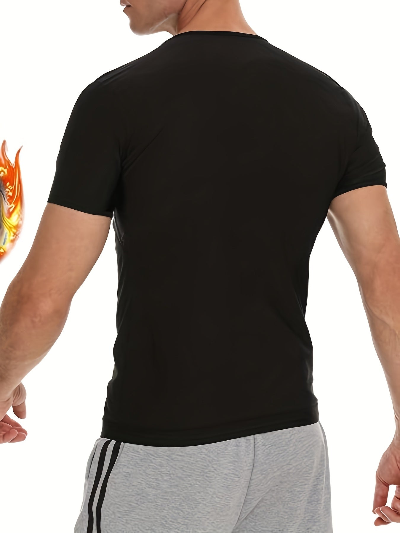Men's Heat Trapping Sauna Shirt Sweat Enhancing Workout Top - Revitalize Mind Body